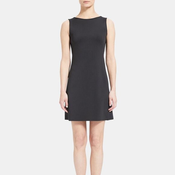 NWT Theory Boatneck Dress in Stretch Knit - Size: M - Picture 1 of 3